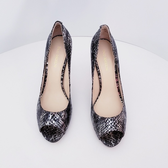 Enzo angiolini maiven pewter open toe shoes - Picture 3 of 5